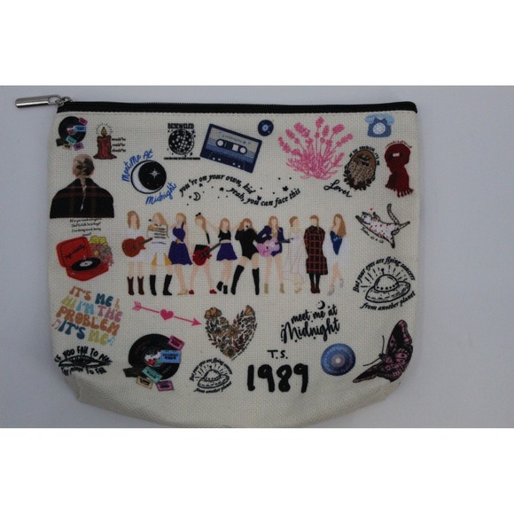 Unbranded Other - Taylor Swift Eras Canvas‎ Zipper Pouch Makeup Bag 1989 Midnights Fan Merchandise
